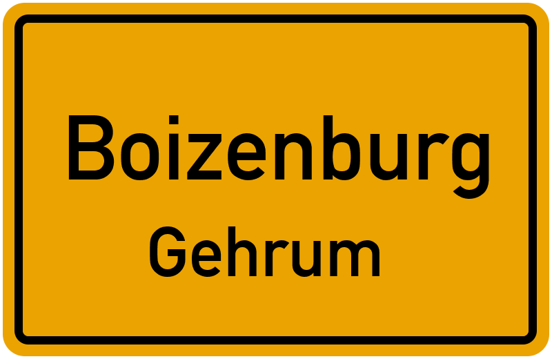 Ortsschild Boizenburg