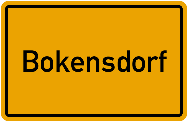 Ortsschild Bokensdorf