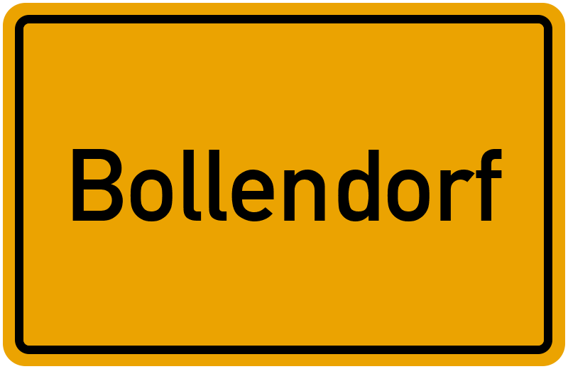 Ortsschild Bollendorf