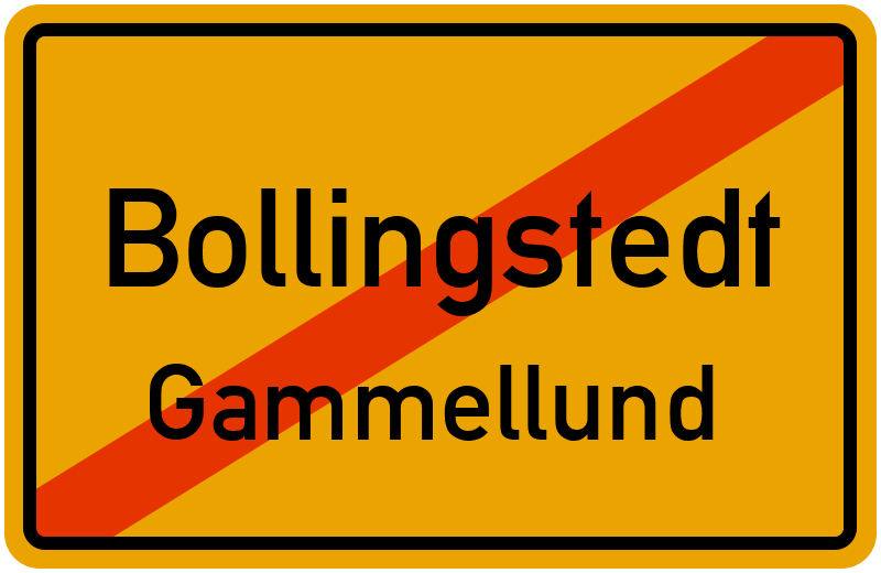 Ortsschild Bollingstedt