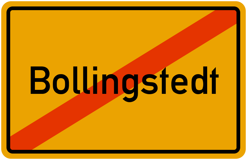 Ortsschild Bollingstedt