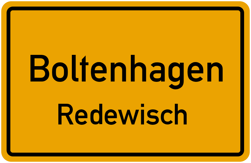 Ortsschild Boltenhagen