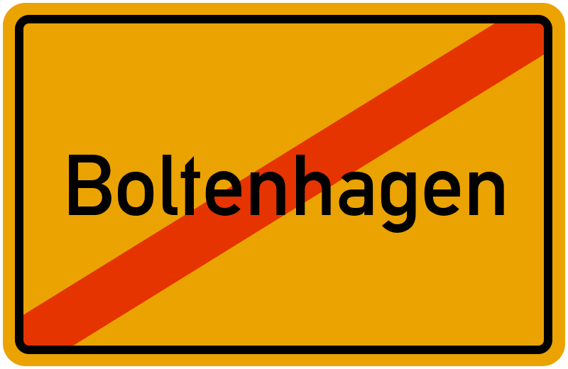 Ortsschild Boltenhagen