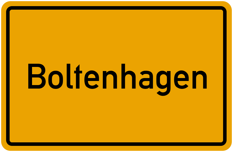 Ortsschild Boltenhagen