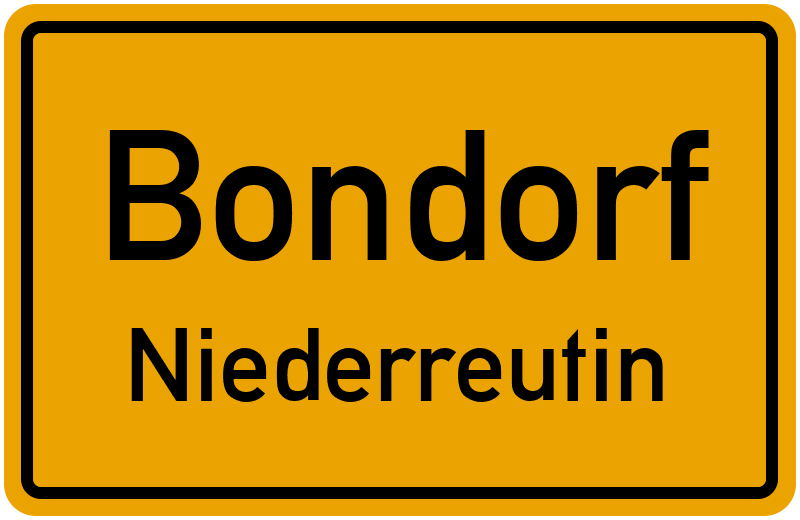 Ortsschild Bondorf
