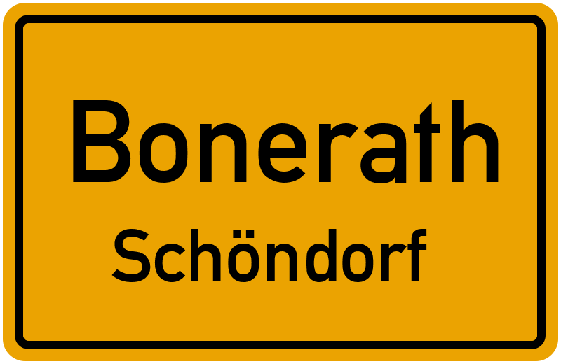 Ortsschild Bonerath