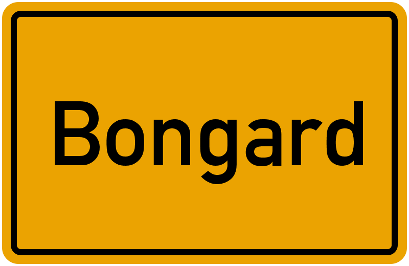 Ortsschild Bongard