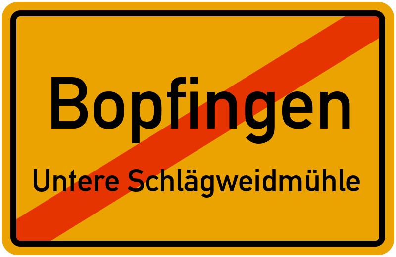 Ortsschild Bopfingen