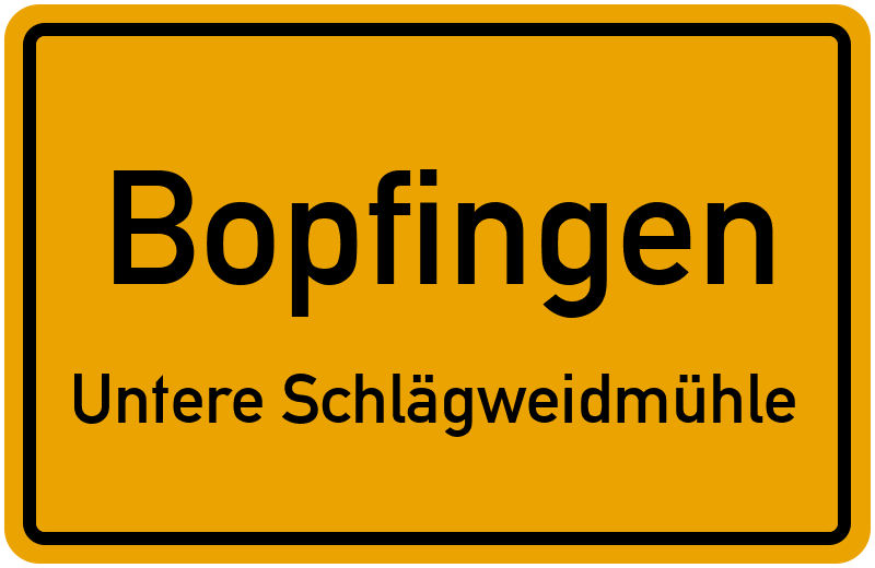 Ortsschild Bopfingen