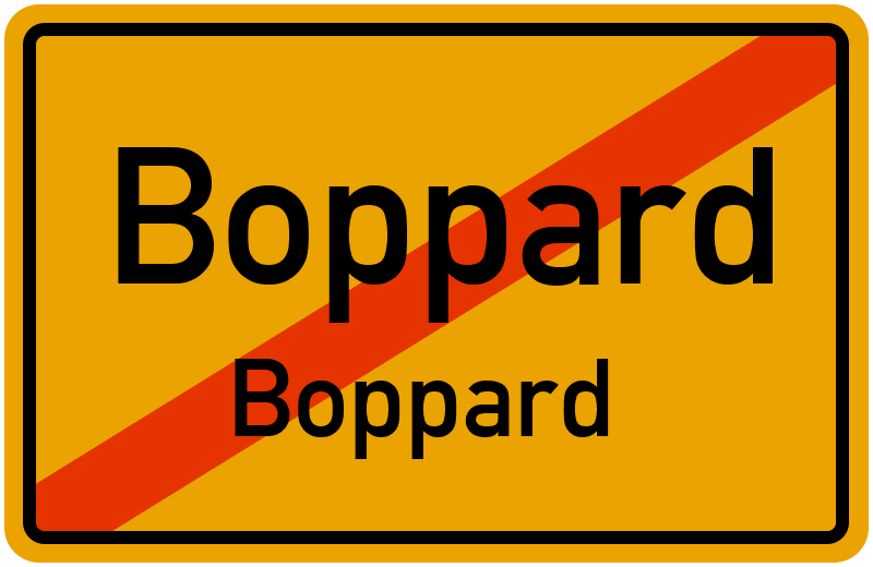 Ortsschild Boppard