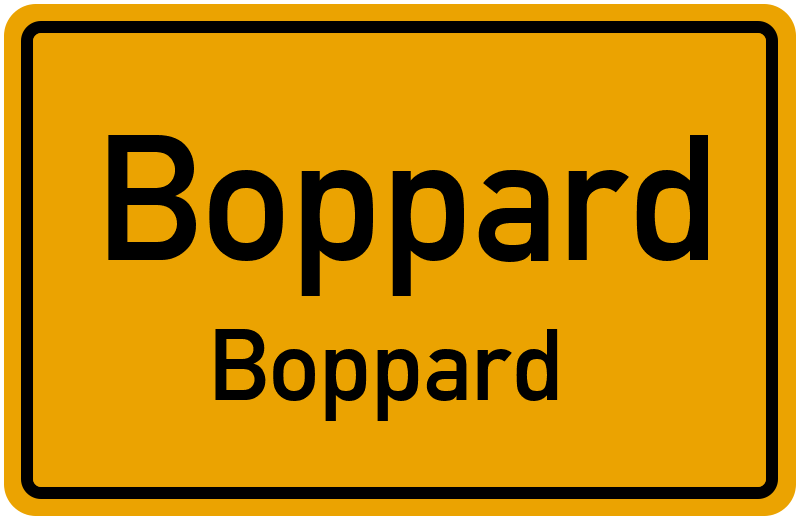 Ortsschild Boppard