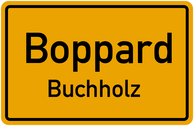 Ortsschild Boppard