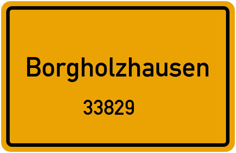 33829 Borgholzhausen Straßenverzeichnis: Alle Straßen in 33829