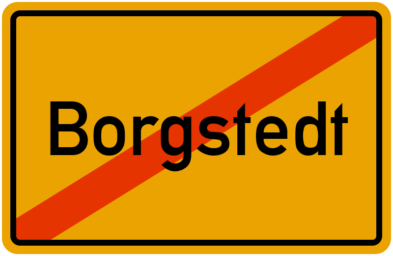 Ortsschild Borgstedt