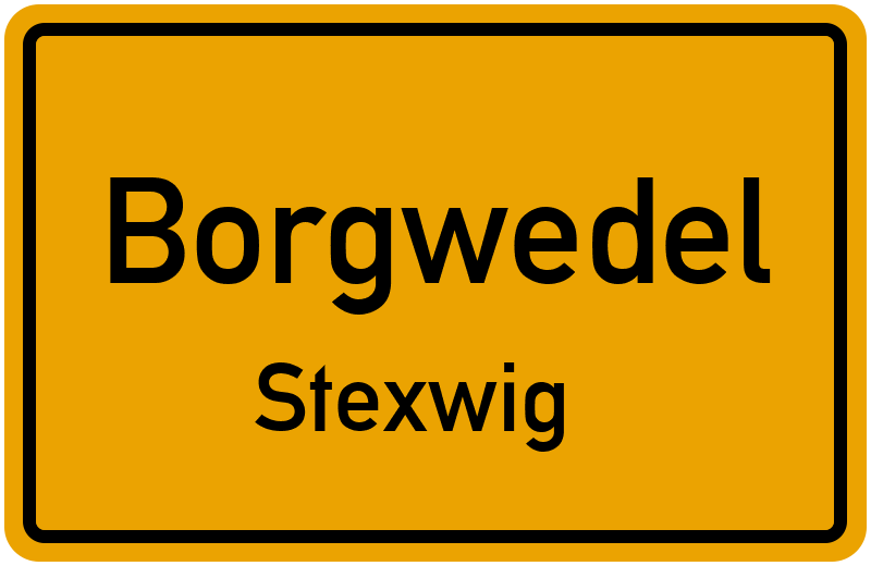 Ortsschild Borgwedel