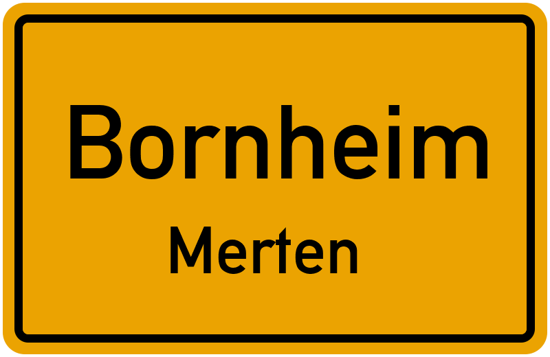 Ortsschild Bornheim