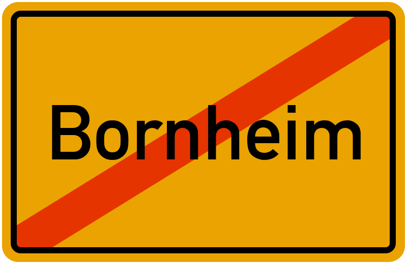 Ortsschild Bornheim