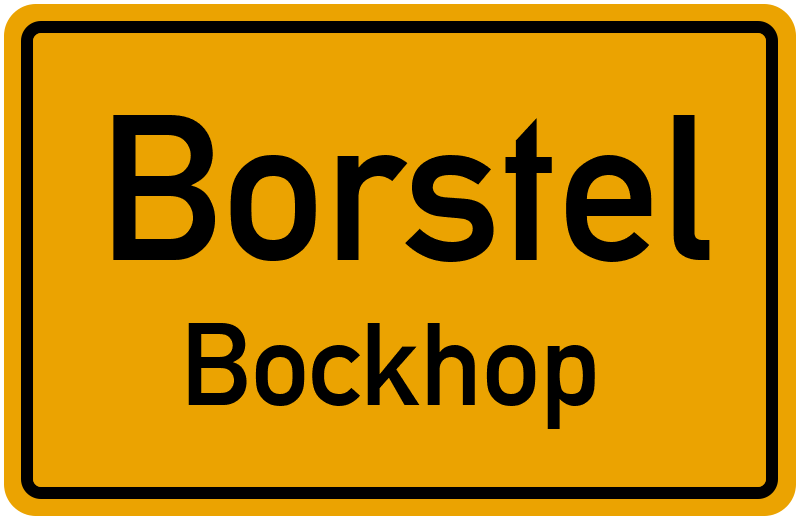 Ortsschild Borstel