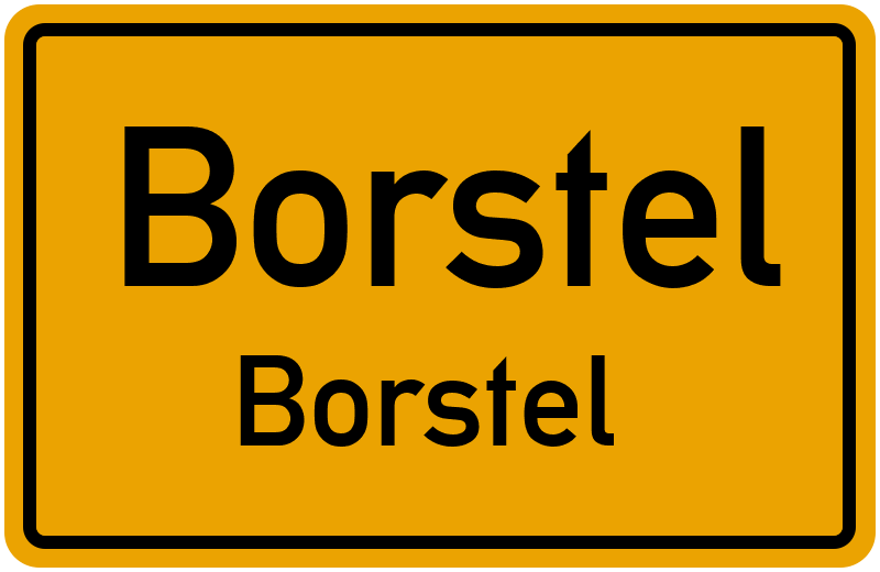 Ortsschild Borstel