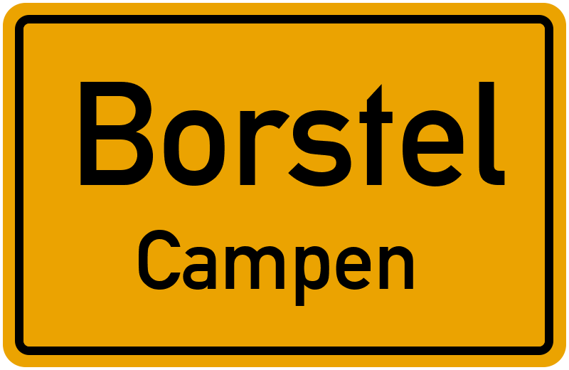 Ortsschild Borstel