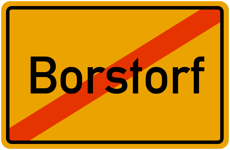 Ortsschild Borstorf