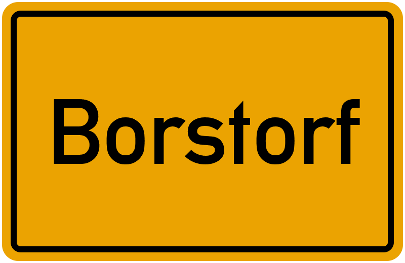 Ortsschild Borstorf