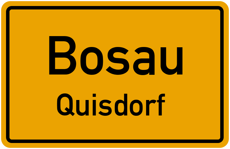Ortsschild Bosau
