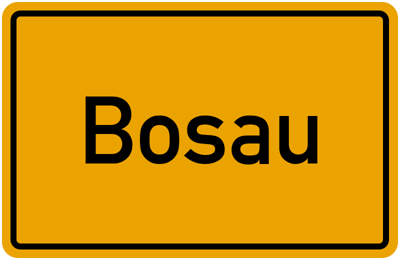 Ortsschild Bosau