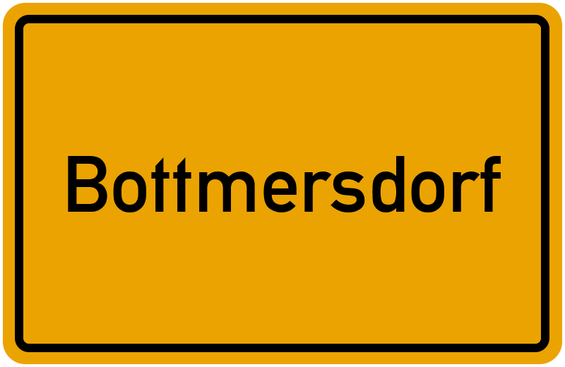 Ortsschild Bottmersdorf