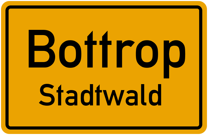 Ortsschild Bottrop