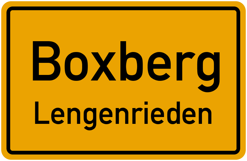 Ortsschild Boxberg