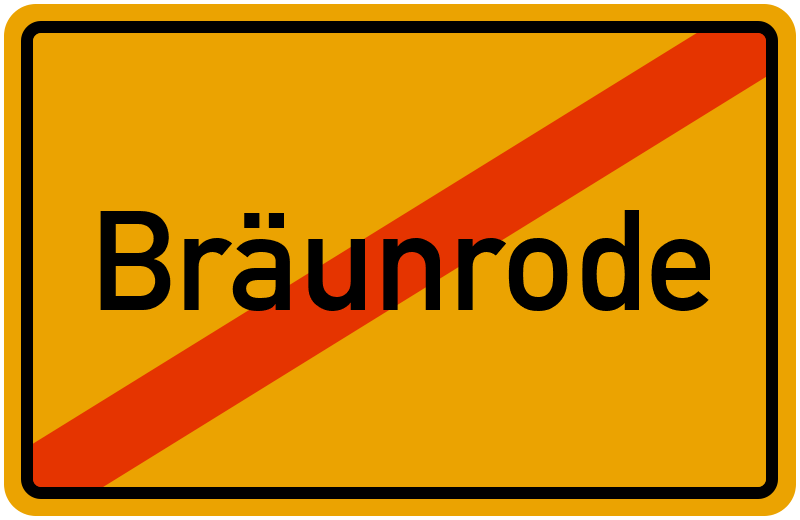 Ortsschild Bräunrode