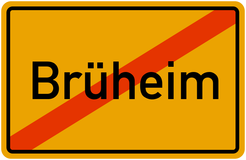 Ortsschild Brüheim