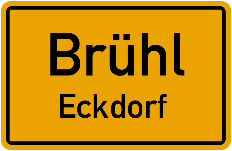Ortsschild Brühl