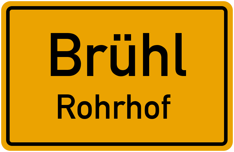 Ortsschild Brühl
