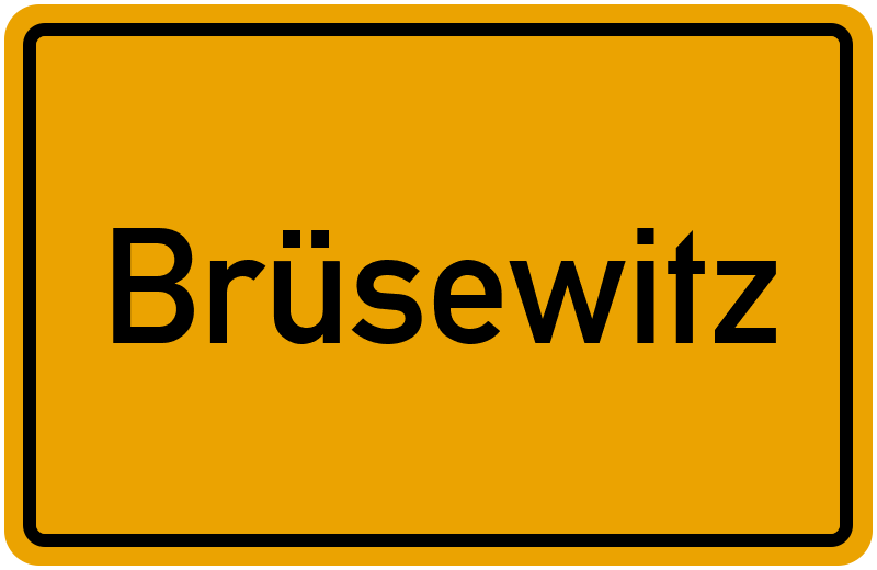 Ortsschild Brüsewitz
