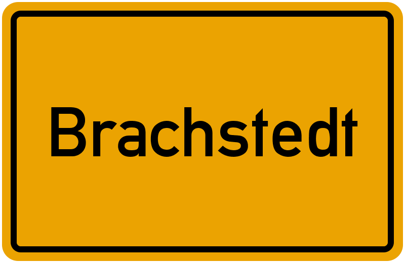 Ortsschild Brachstedt