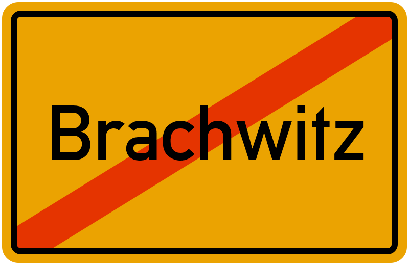 Ortsschild Brachwitz
