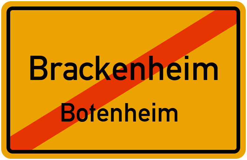 Ortsschild Brackenheim