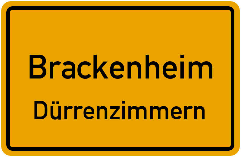 Ortsschild Brackenheim