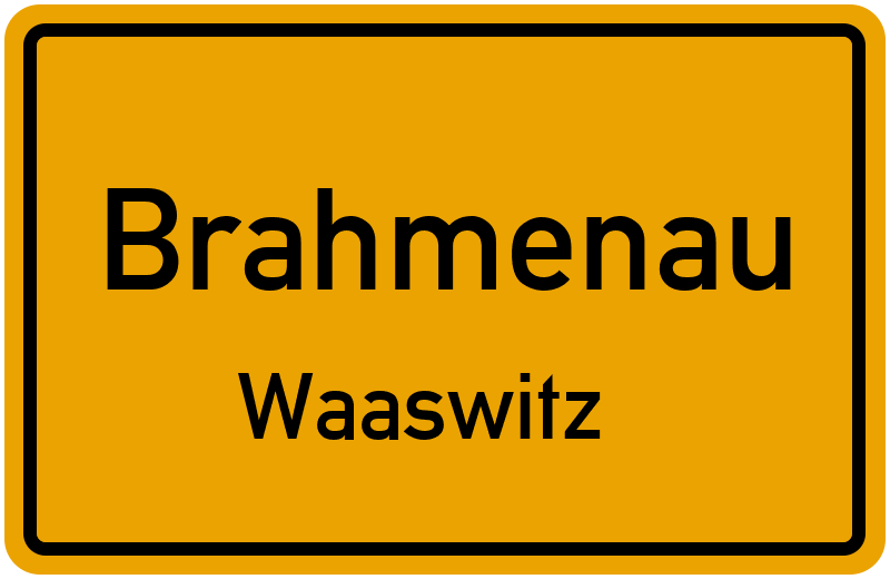 Ortsschild Brahmenau