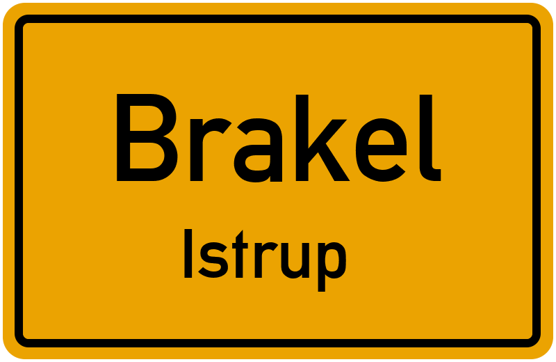 Ortsschild Brakel