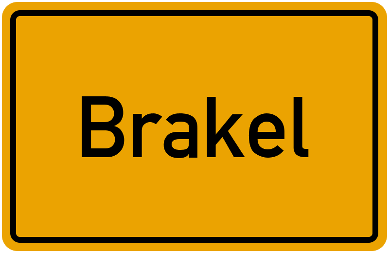 Ortsschild Brakel
