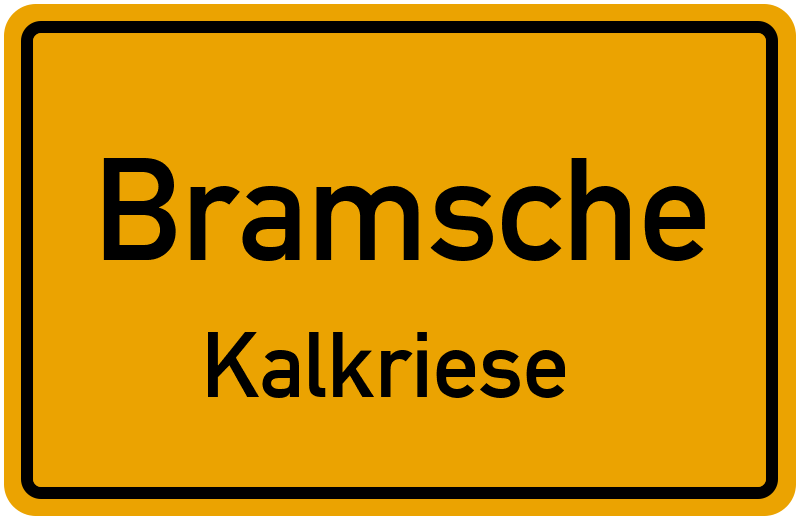 Ortsschild Bramsche