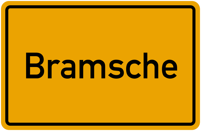 Ortsschild Bramsche