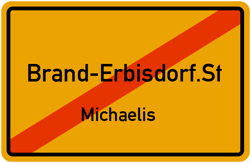Ortsschild Brand-Erbisdorf.St
