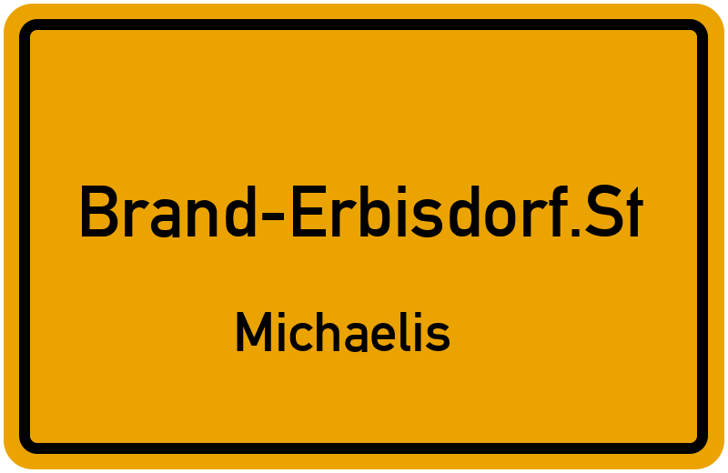 Ortsschild Brand-Erbisdorf.St