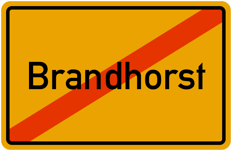 Ortsschild Brandhorst