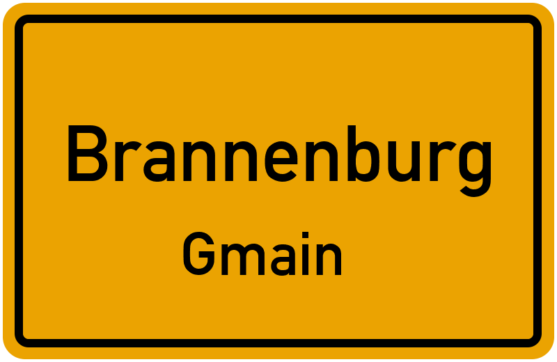 Ortsschild Brannenburg