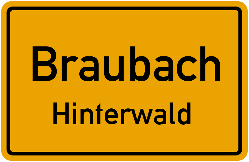 Ortsschild Braubach
